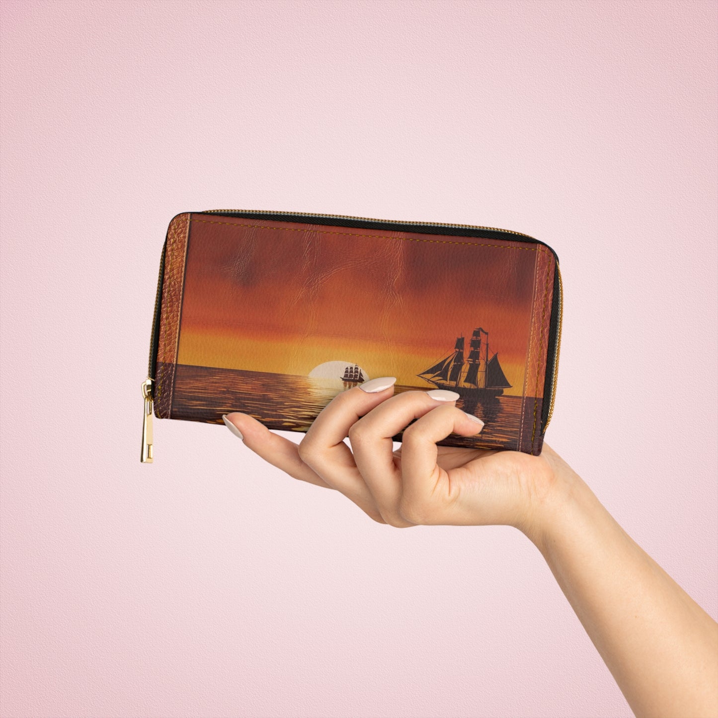 Women's Wallets - Deep Sea Vintage: Ocean-Toned in Vegan Leather