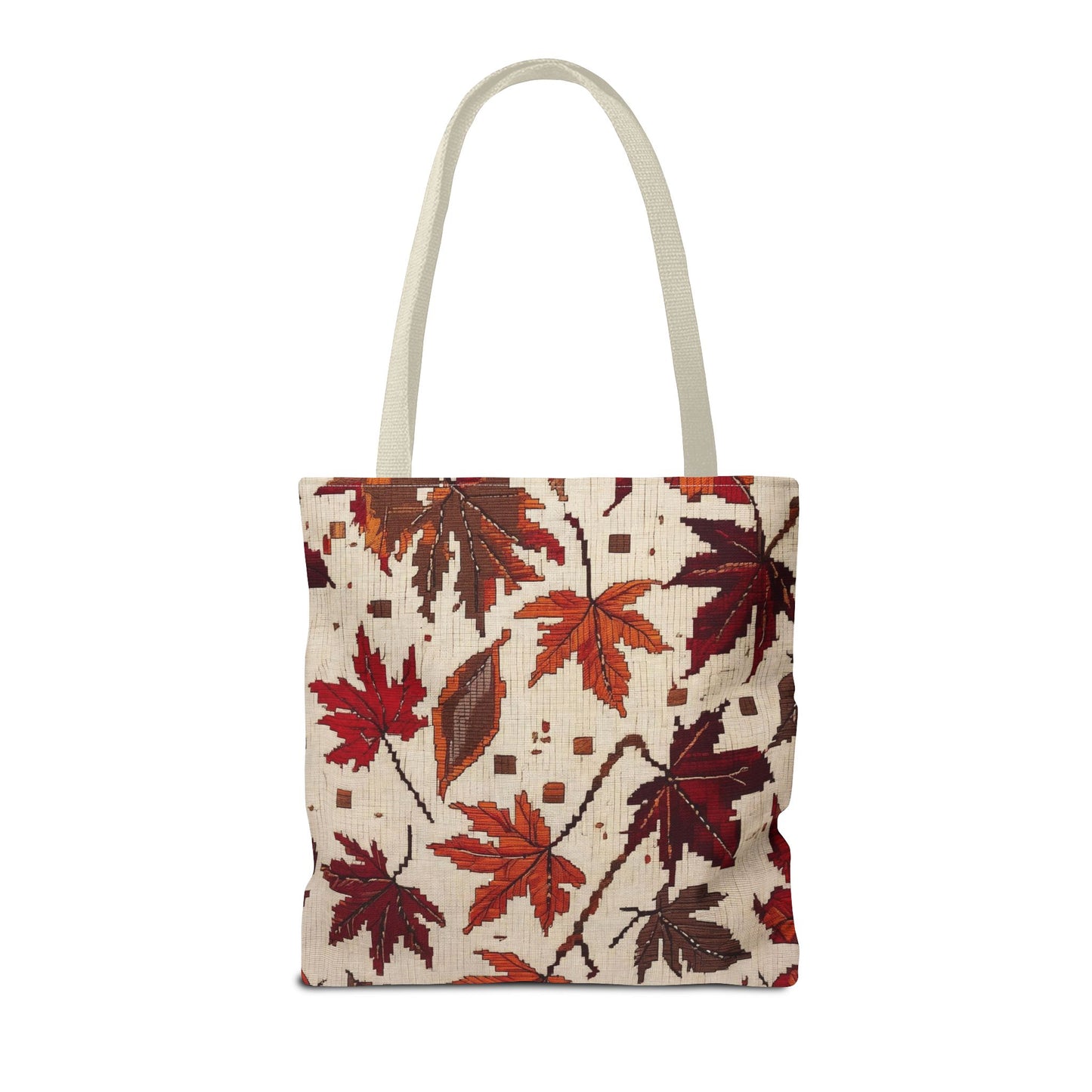 All-Over Print Leaf Print Tote Bag – Autumn Botanical Canvas Bag