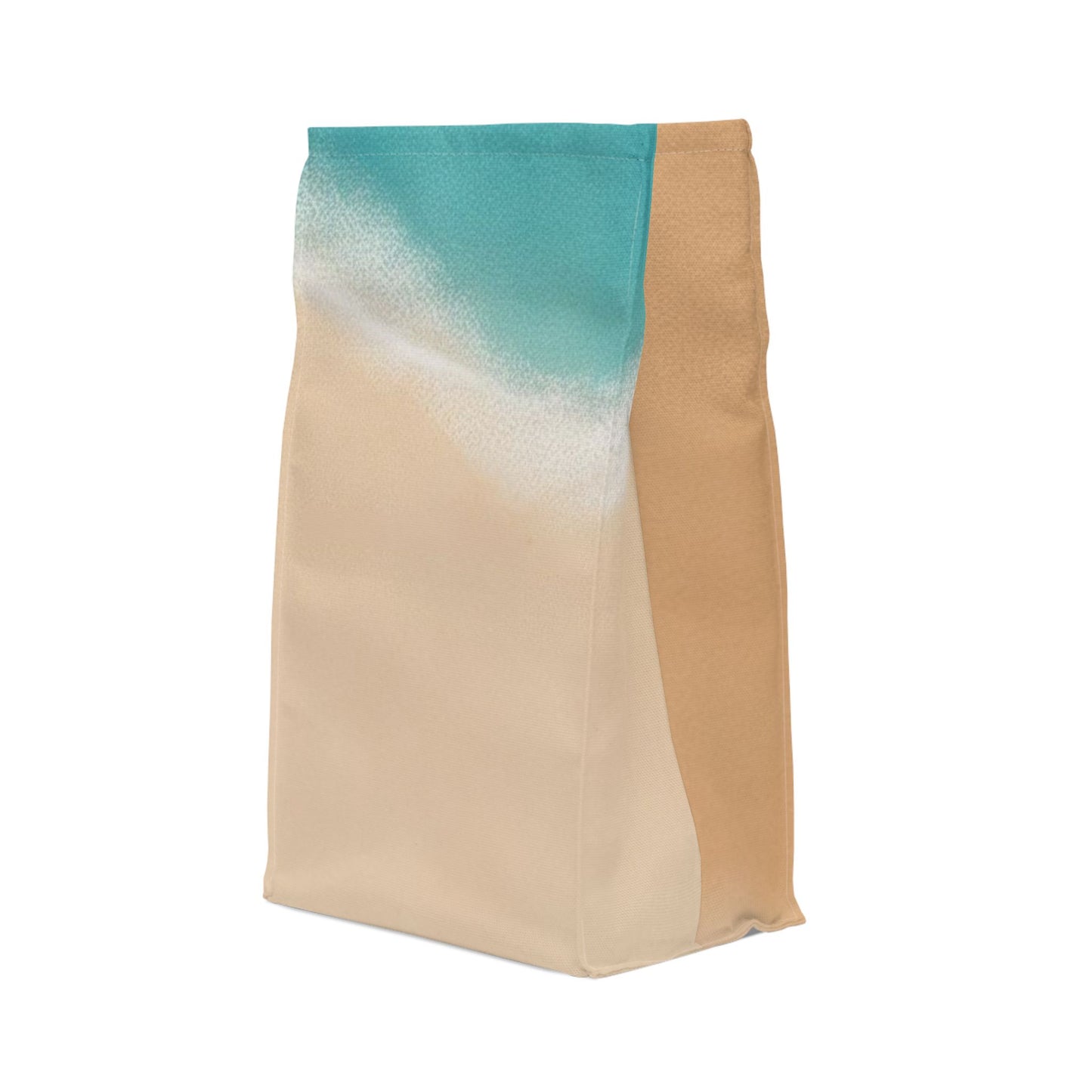 Ocean Sand Polyester Lunch Bag, Eco-Friendly, Beach Day Essentials, Picnic, Back to School, Vibrant Summer Vibe