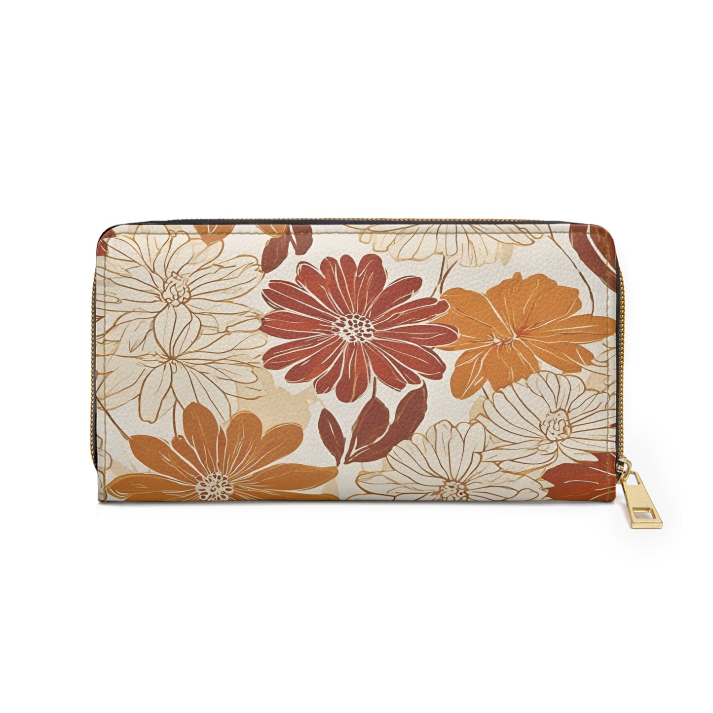 Women's Wallet - Chic, Botanical Earth Toned Vegan Wallet