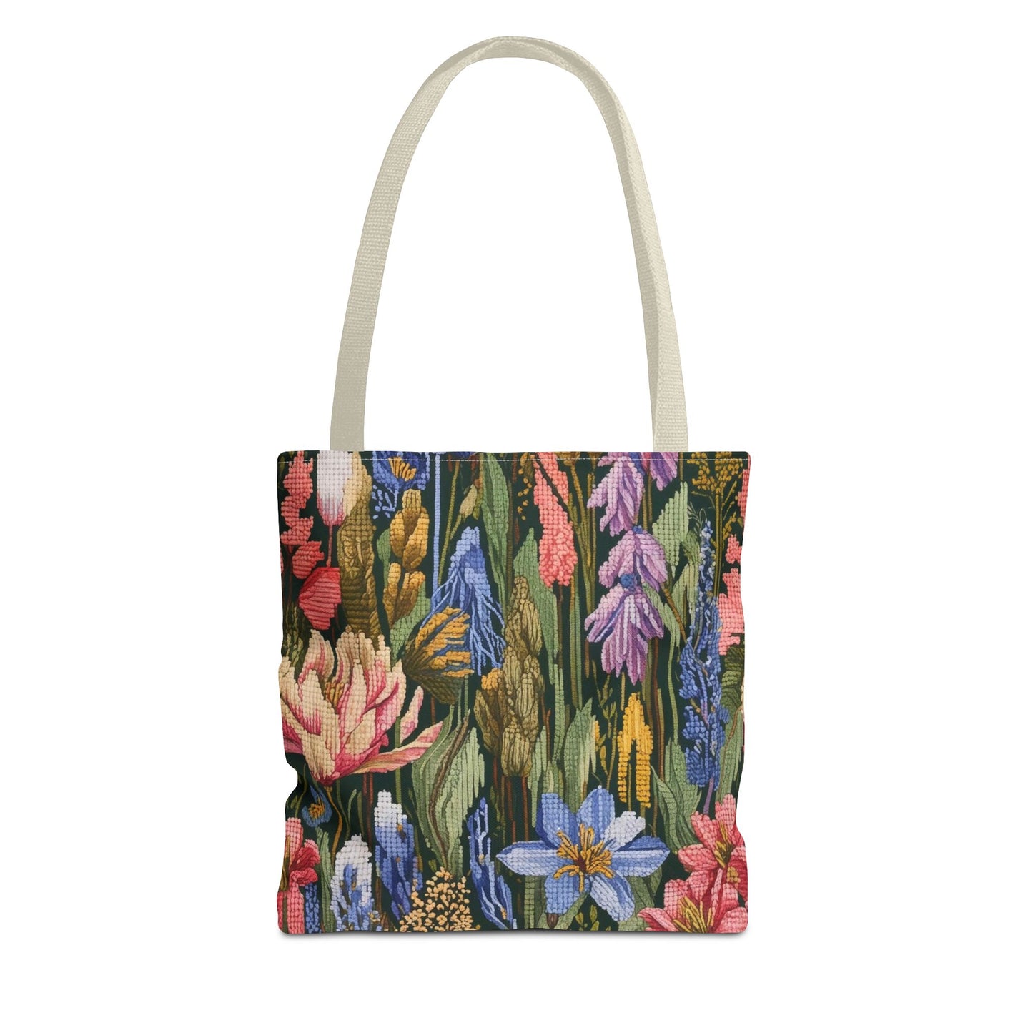 All-Over Print Botanical Floral Tote Bag - Women's Everyday Canvas Tote