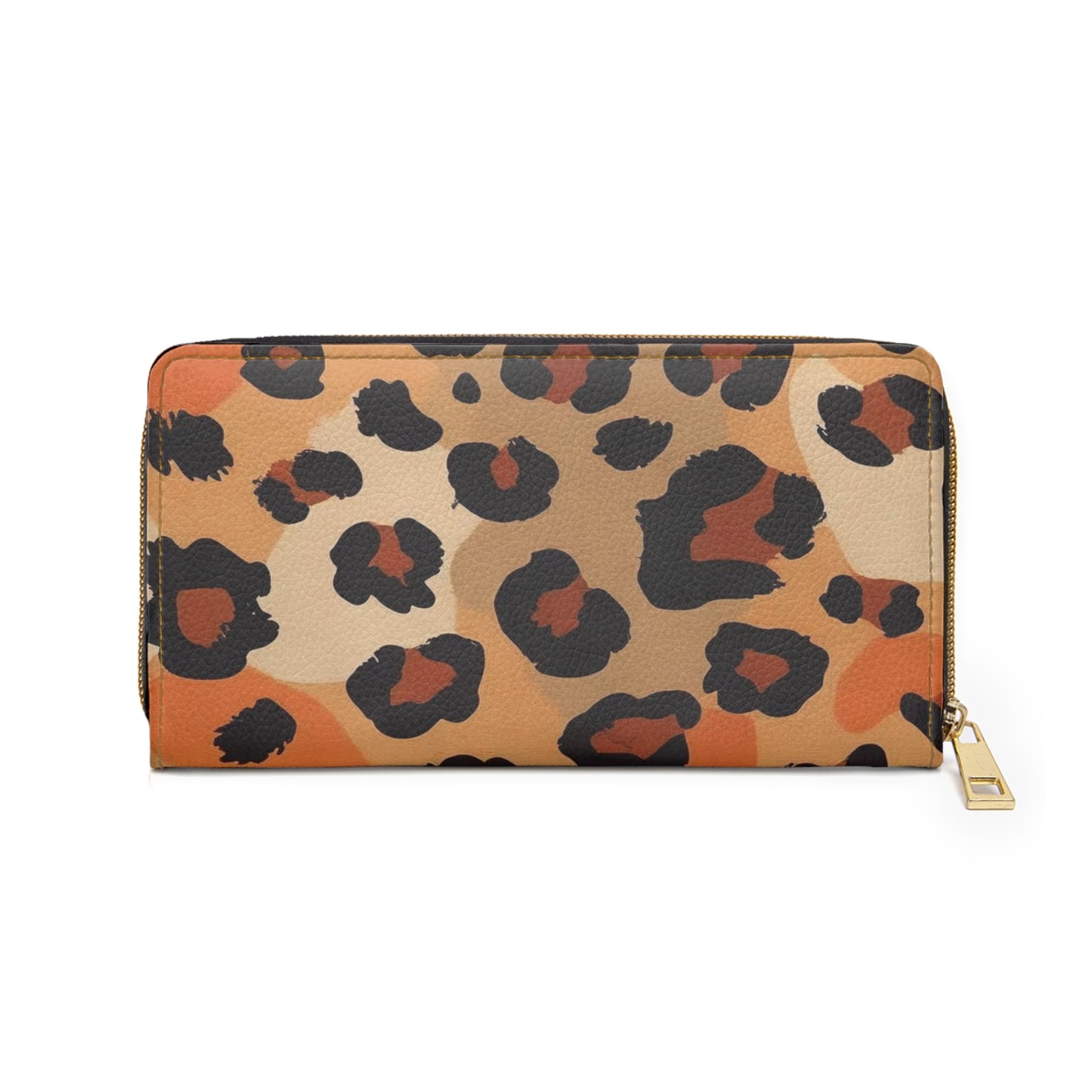 Women's Abstract Leopard Wallet - Vegan