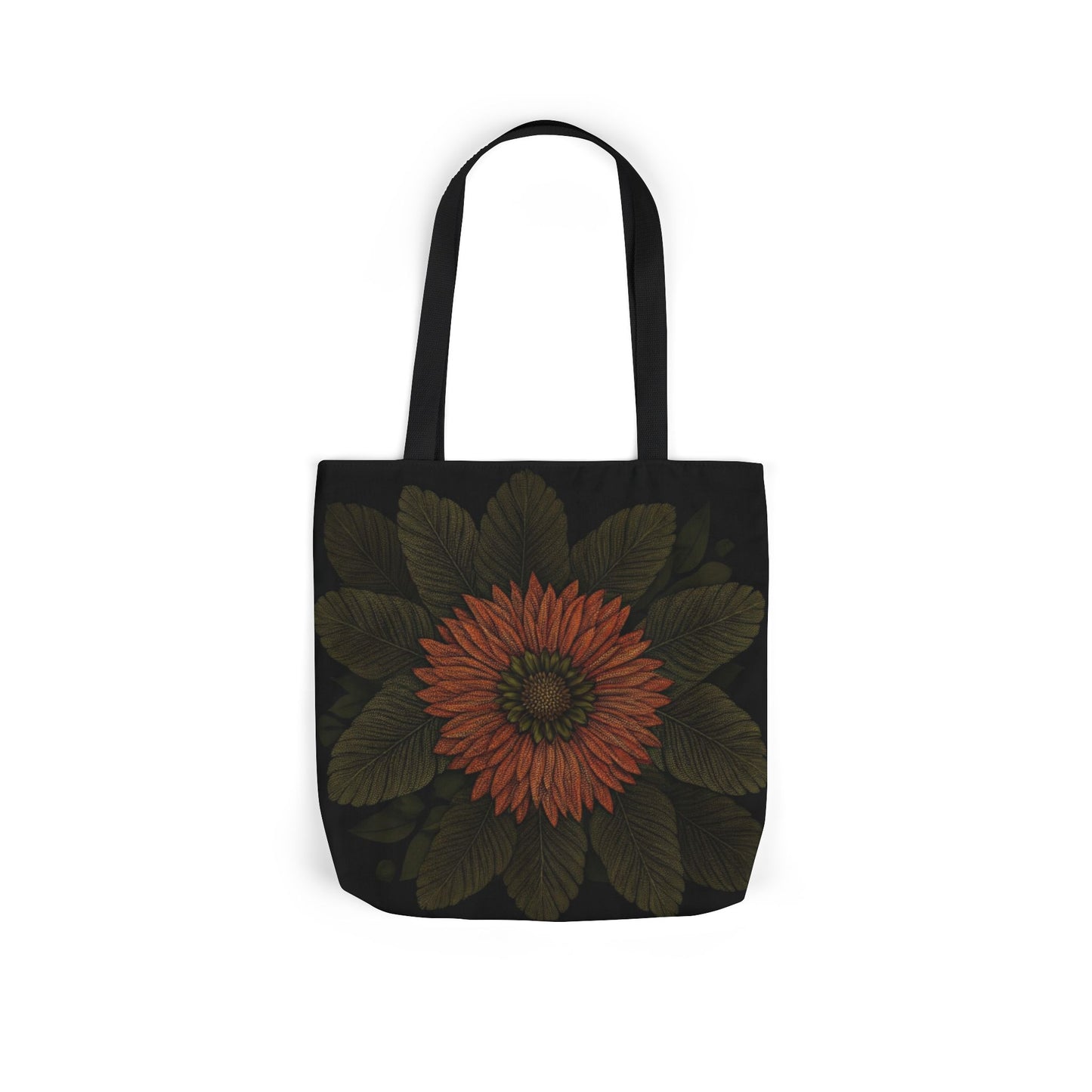 Canvas Tote Bag with Floral Design, Reusable Shopping Bag, Sunflower Tote, Gift for Her, Grocery Bag
