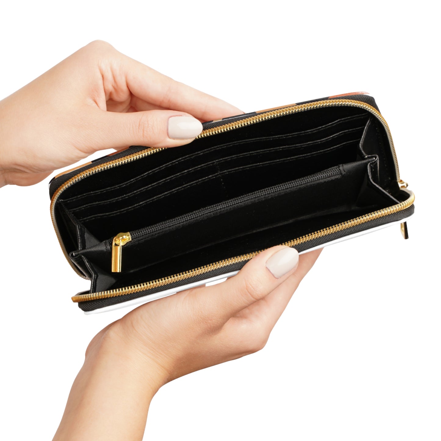 Women's Abstract Leopard Wallet - Vegan