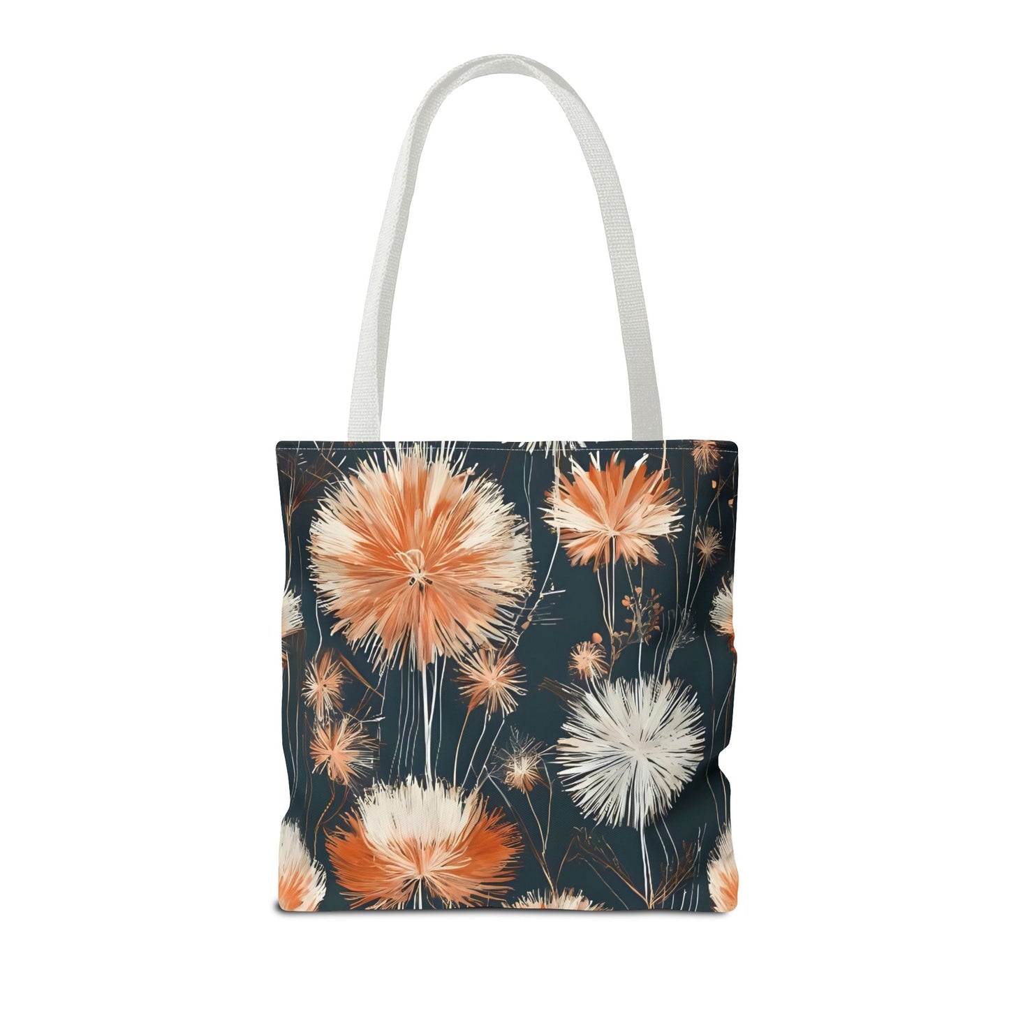 Colorful Dandelion Tote Bag - Womens Abstract Wildflowers Bag