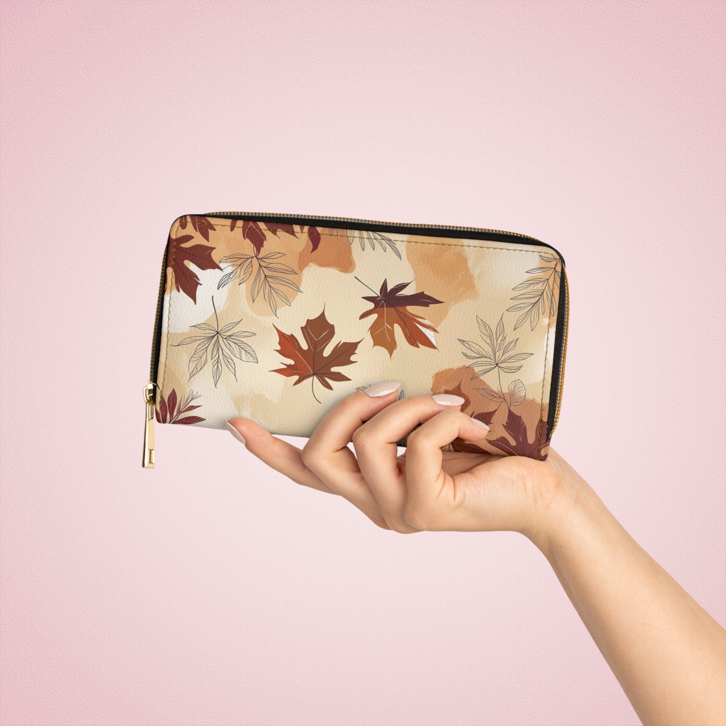 Women's Toasted Beige Autumn Leaf Wallet - Perfect for Everyday Use & Gifting