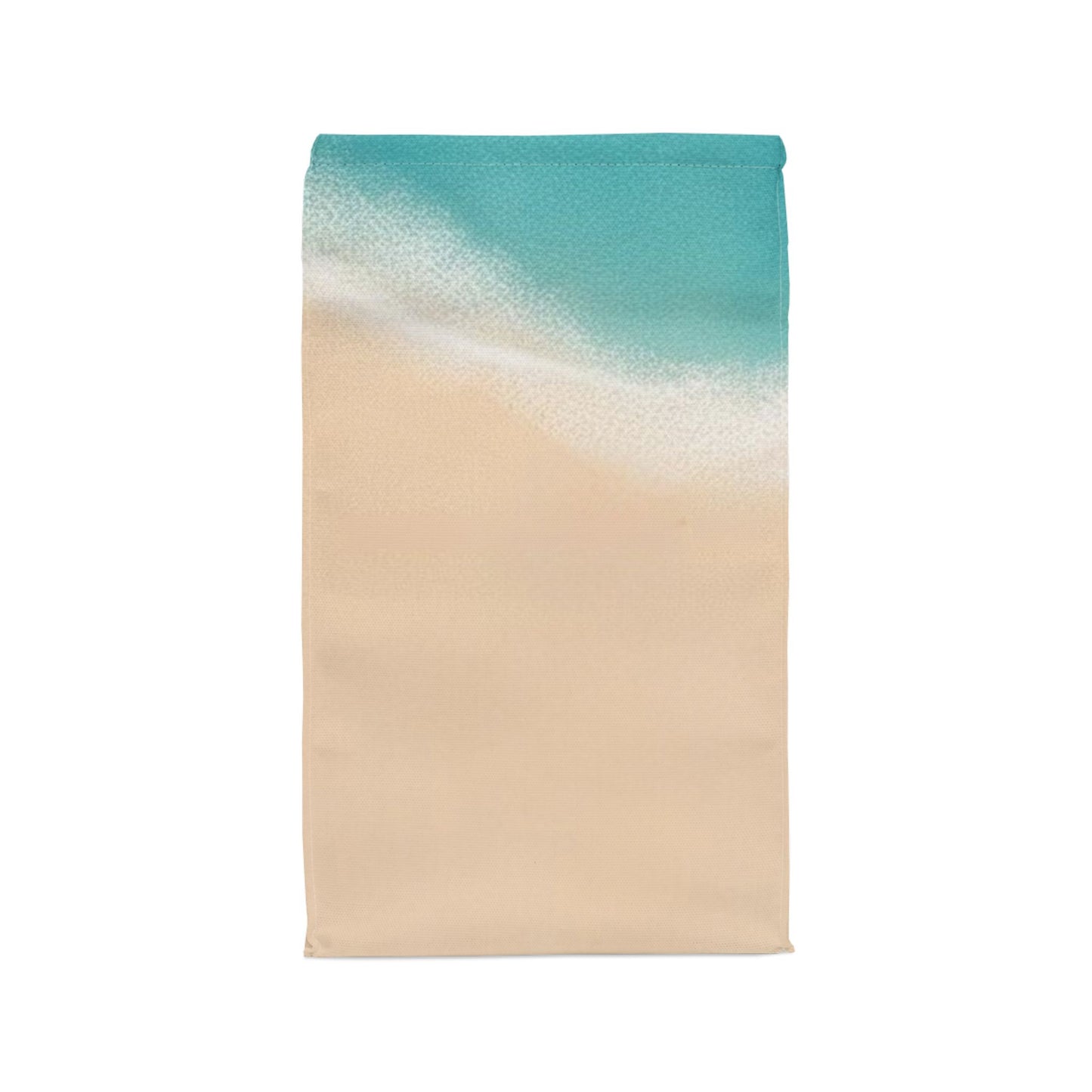 Ocean Sand Polyester Lunch Bag, Eco-Friendly, Beach Day Essentials, Picnic, Back to School, Vibrant Summer Vibe