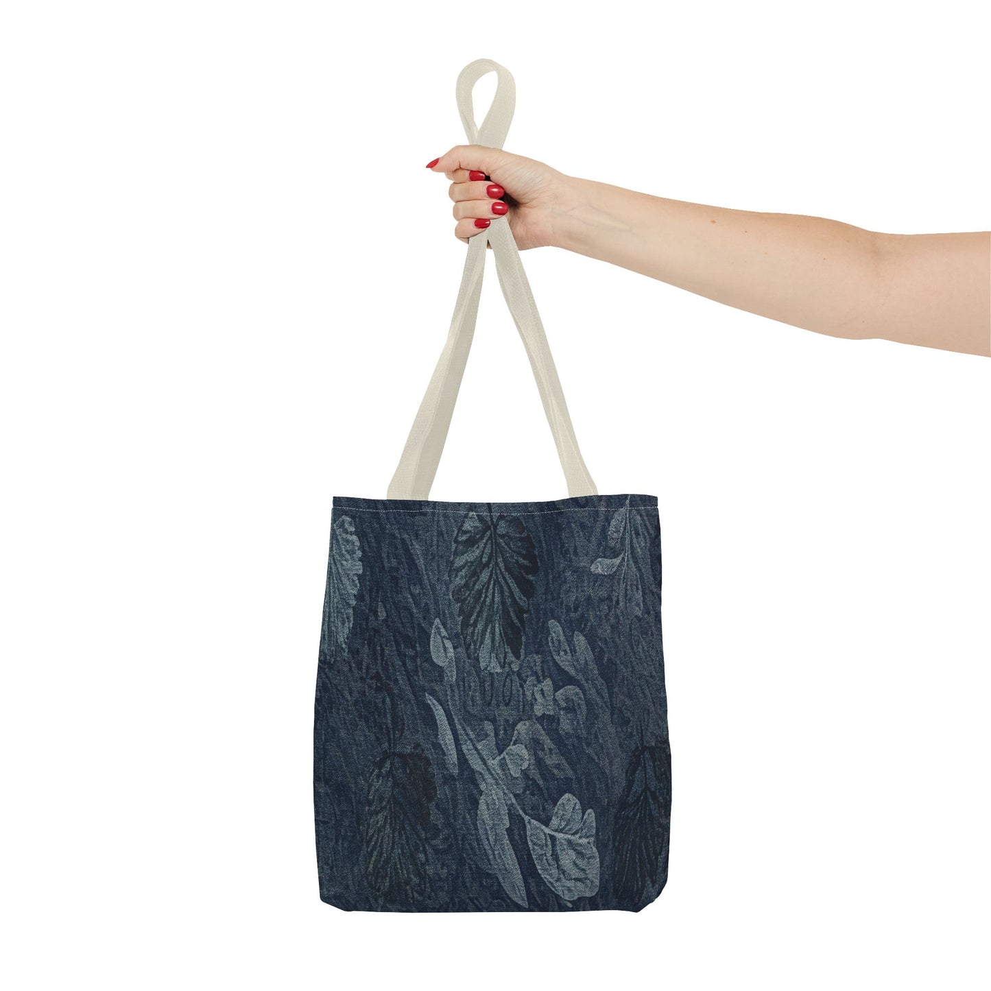 Denim Canvas Womens Tote Bag - Abstract Atums Leaves Modern Bag For Women