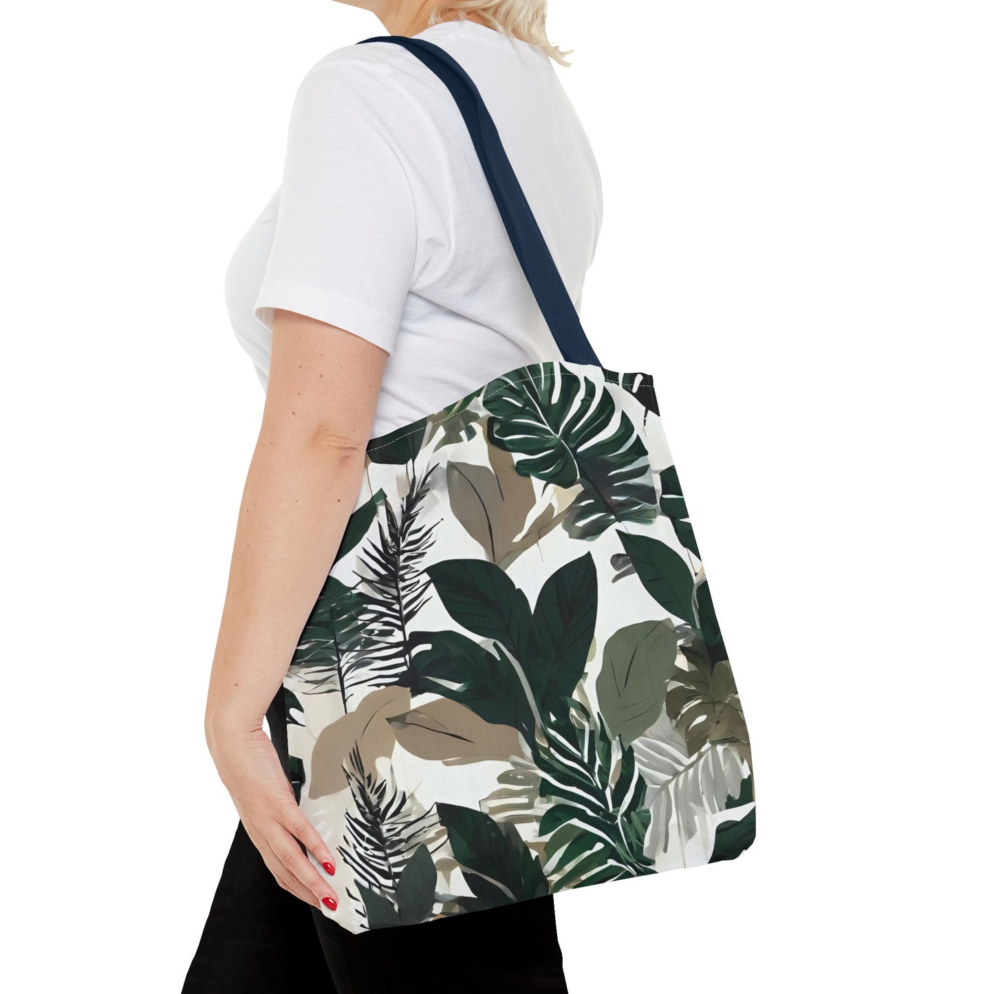 All-Over Tropical Leaves Print - Women's Tote Bag