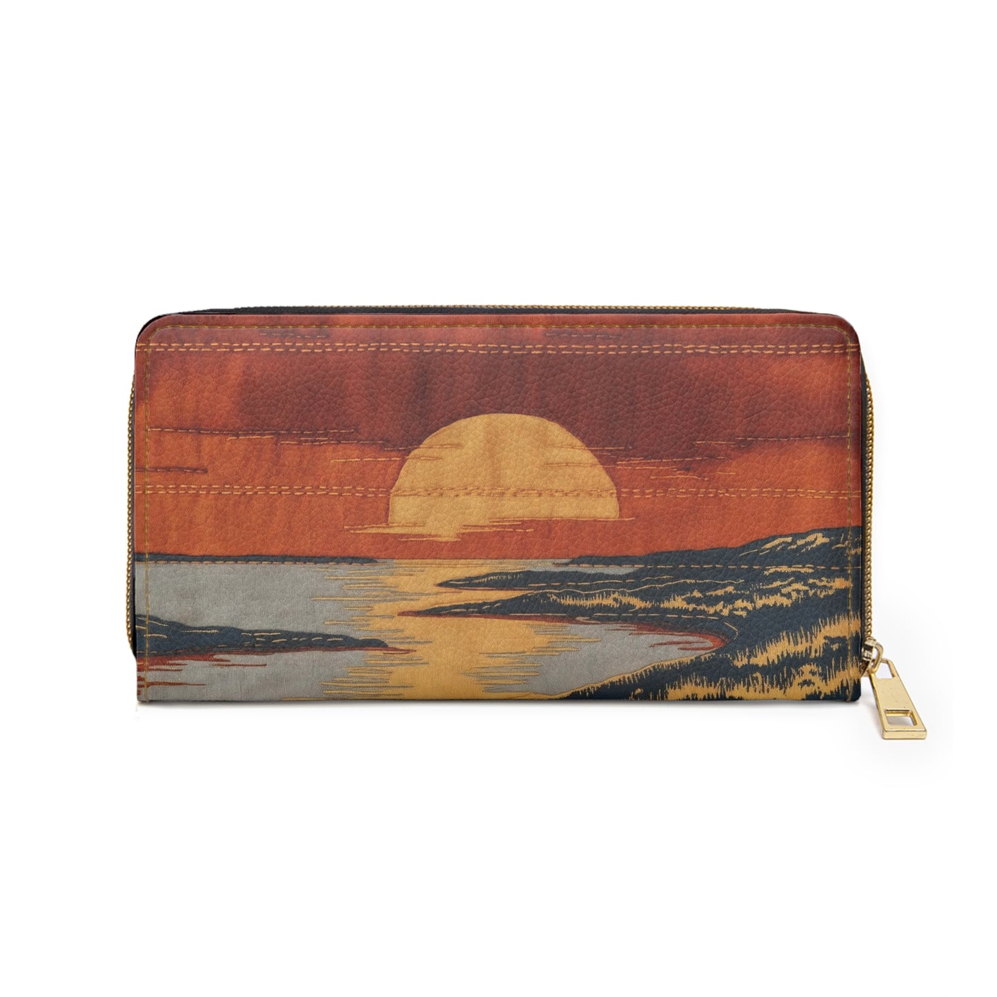 Women's Wallets -Seafarer Chic: Vintage Vegan Leathers with Saltwater Patina