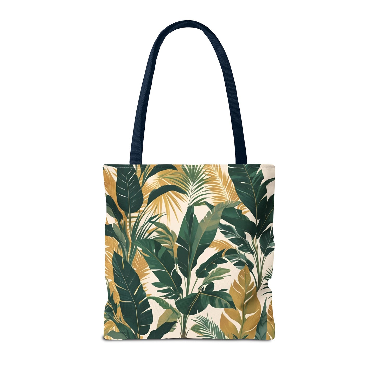 All-Over Print Tropical Leaf Tote Bag - Women's Everyday Floral Tote Bag