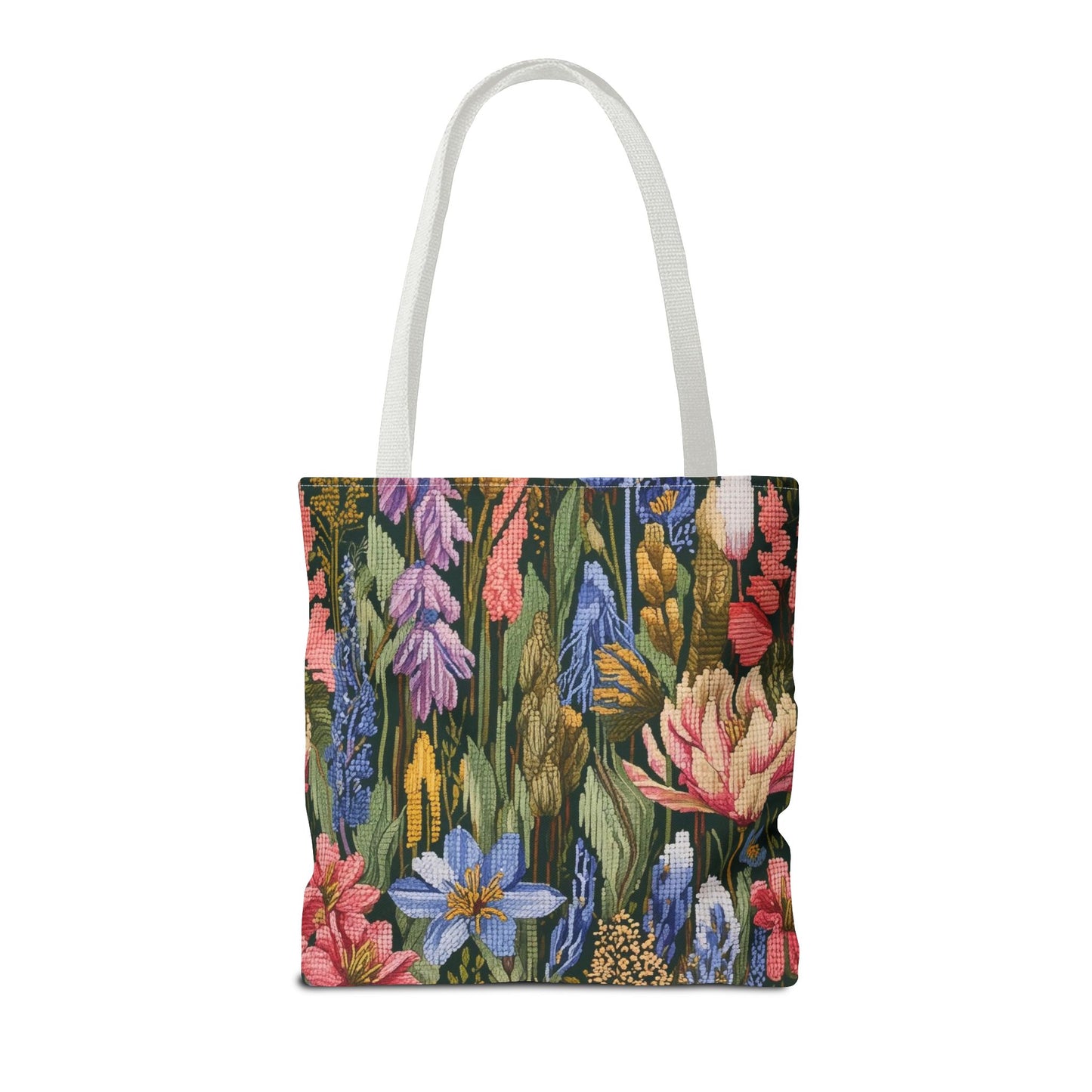 All-Over Print Botanical Floral Tote Bag - Women's Everyday Canvas Tote