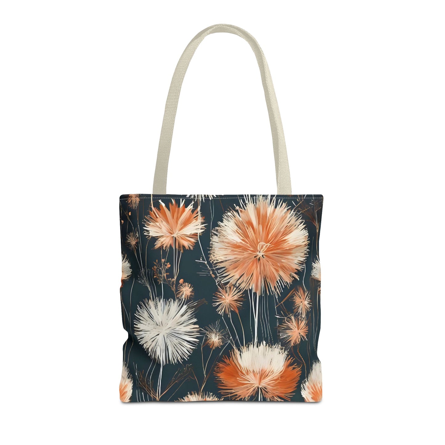 Colorful Dandelion Tote Bag - Womens Abstract Wildflowers Bag