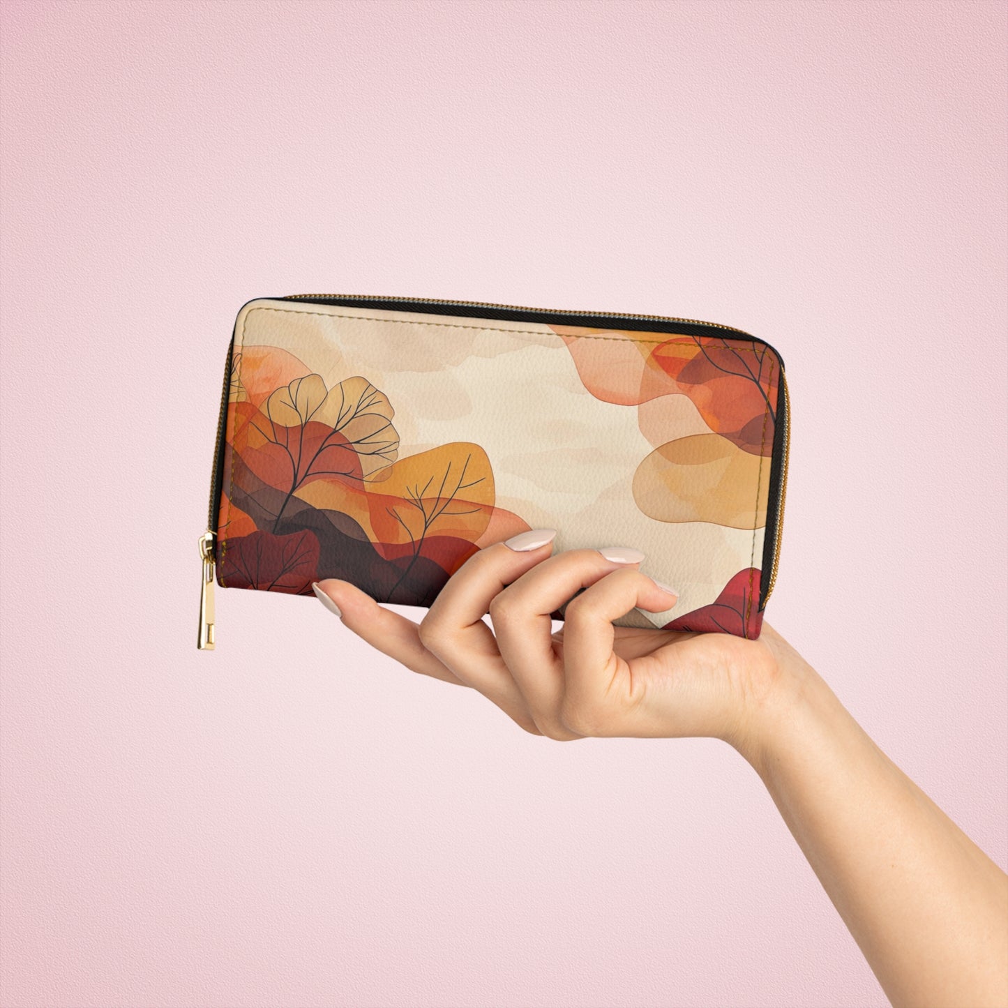 Women's Autumn Cider Leaf Wallet - Perfect for Everyday Use & Gifting