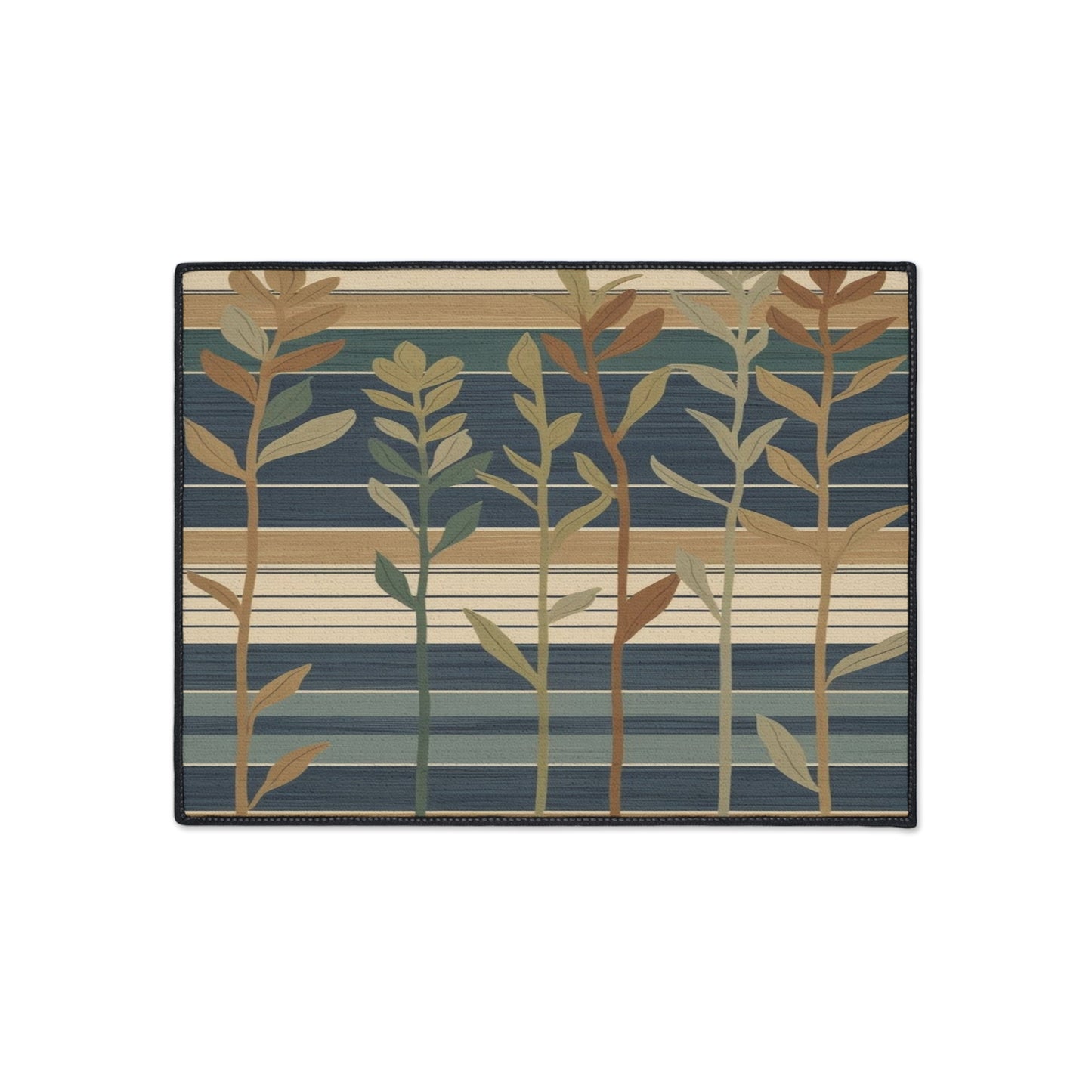 Stylish Heavy Duty Floor Mat - Elegant Floral Indoor/Outdoor Rug, Home Decor, Kitchen Mat, Entryway Welcome Mat, Durable Utility Mat