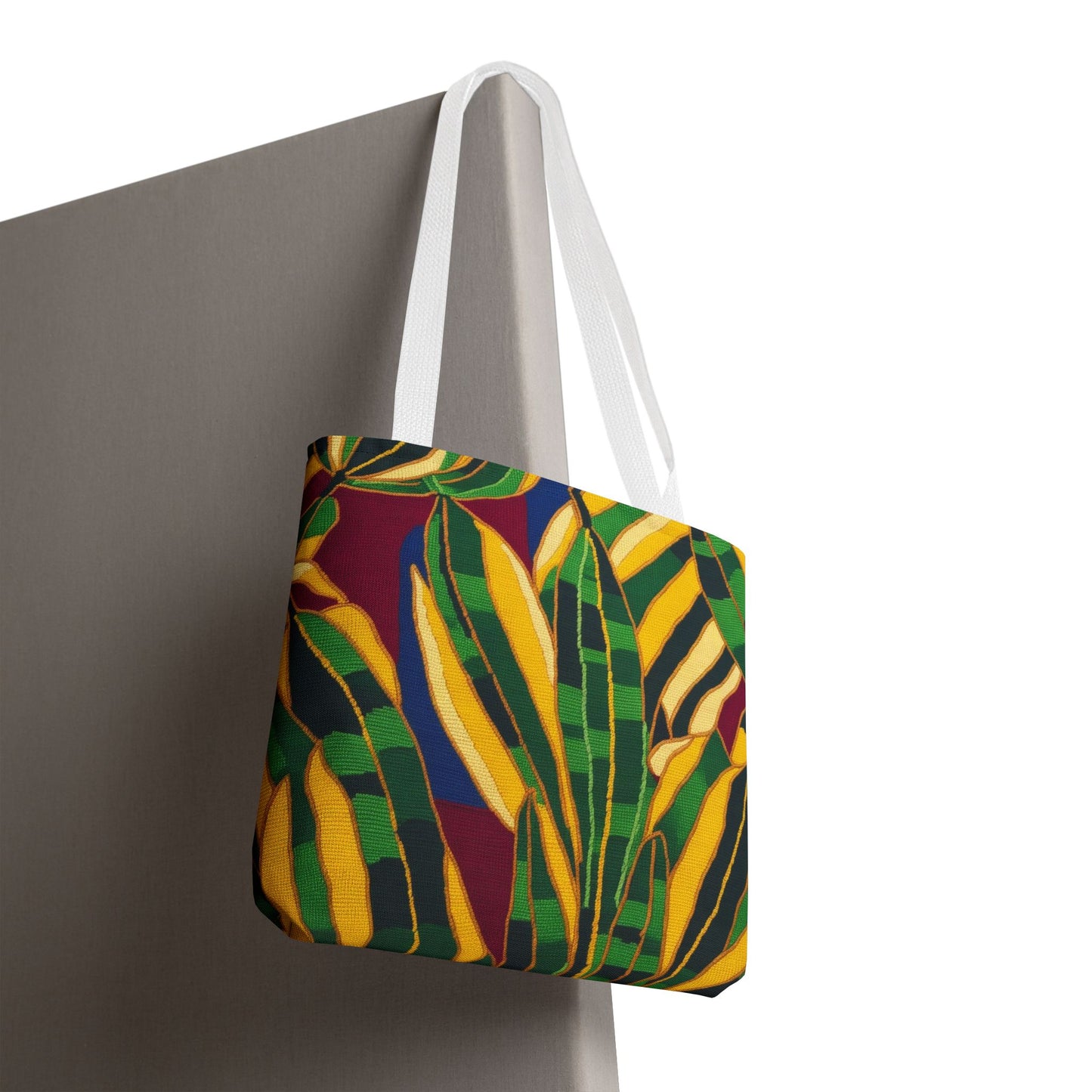 All-Over Colorful Tropical Palm Leaves Tote