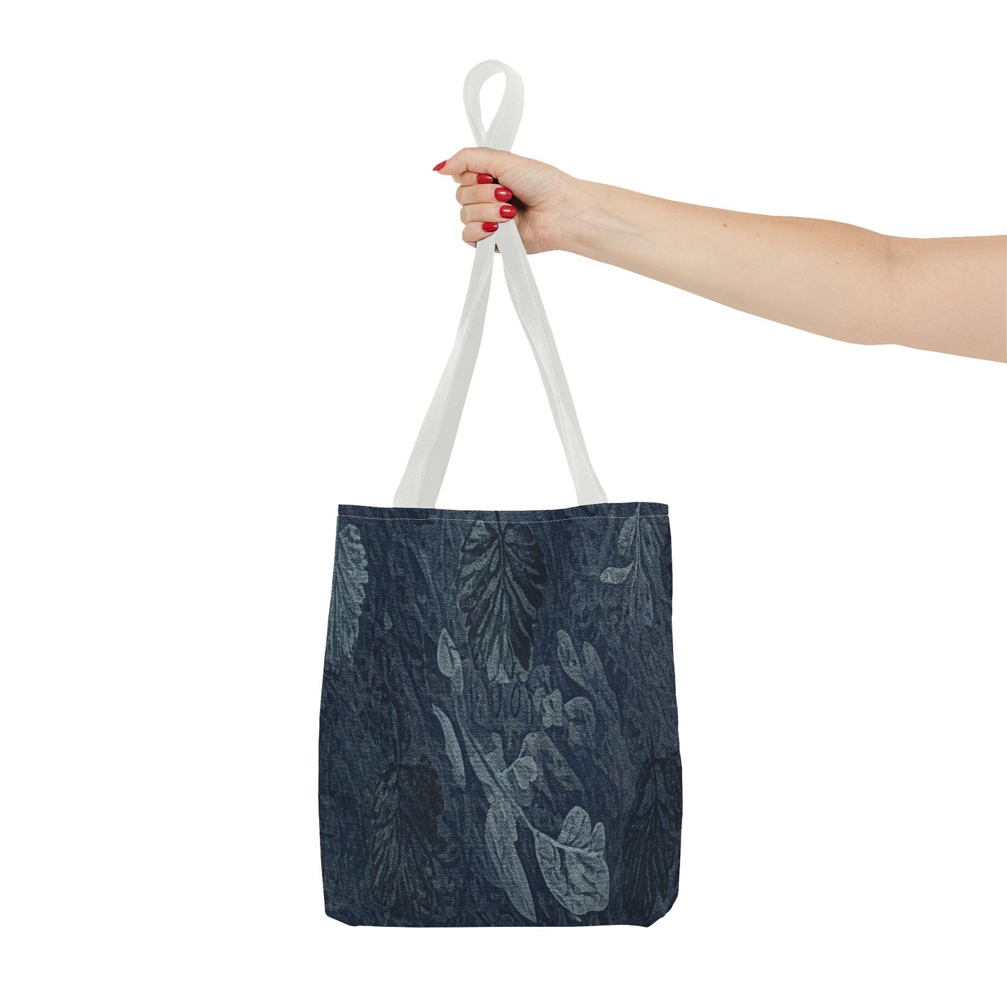 Denim Canvas Womens Tote Bag - Abstract Atums Leaves Modern Bag For Women