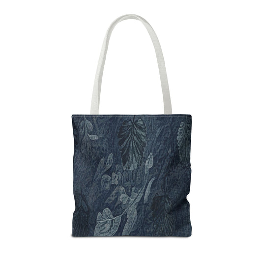 Denim Canvas Womens Tote Bag - Abstract Atums Leaves Modern Bag For Women