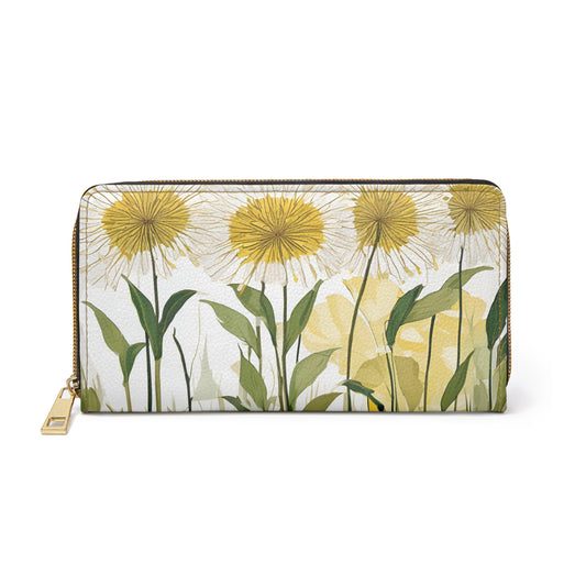 Women's Dandelion Breeze Wallet – Soft Vegan Style for Coastal Days
