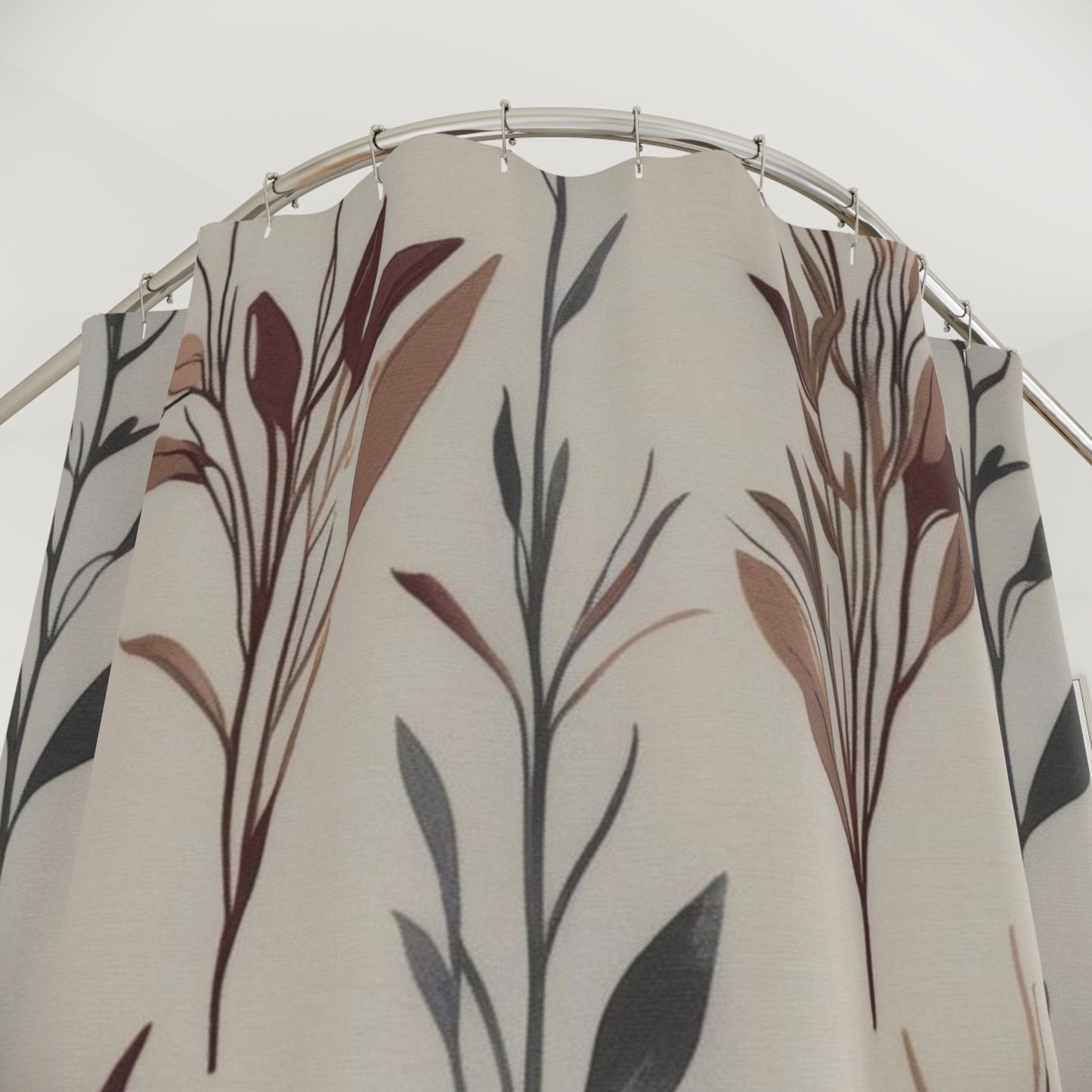 Shower Curtain with Leaf Design, Boho Bathroom Decor, Eco-friendly Home Accents, Gift for New Homeowners, Rustic [...]