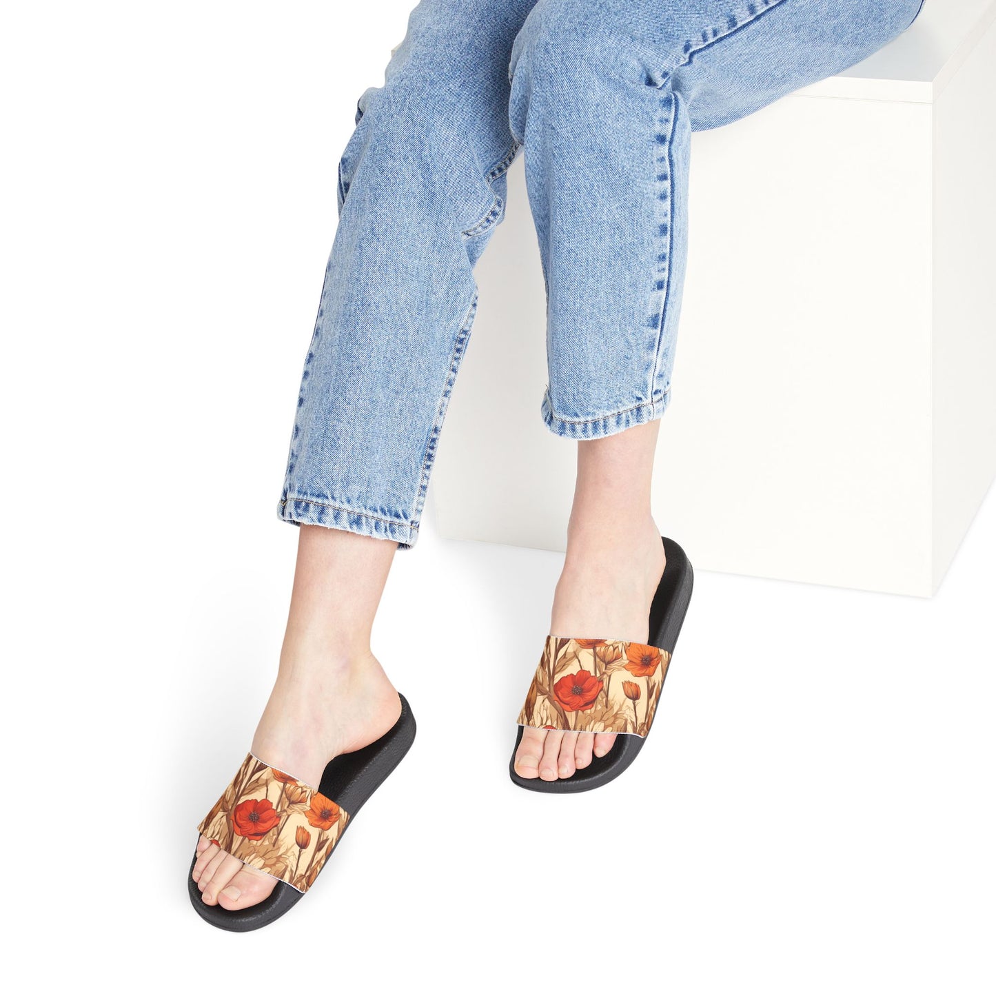 Spring/Summer Women's Botanical Removable-Strap Sandals for Summer Fun, Comfortable Slide Sandals, Beach Footwear, Casual Outdoor Sandals, Travel Ready [...]