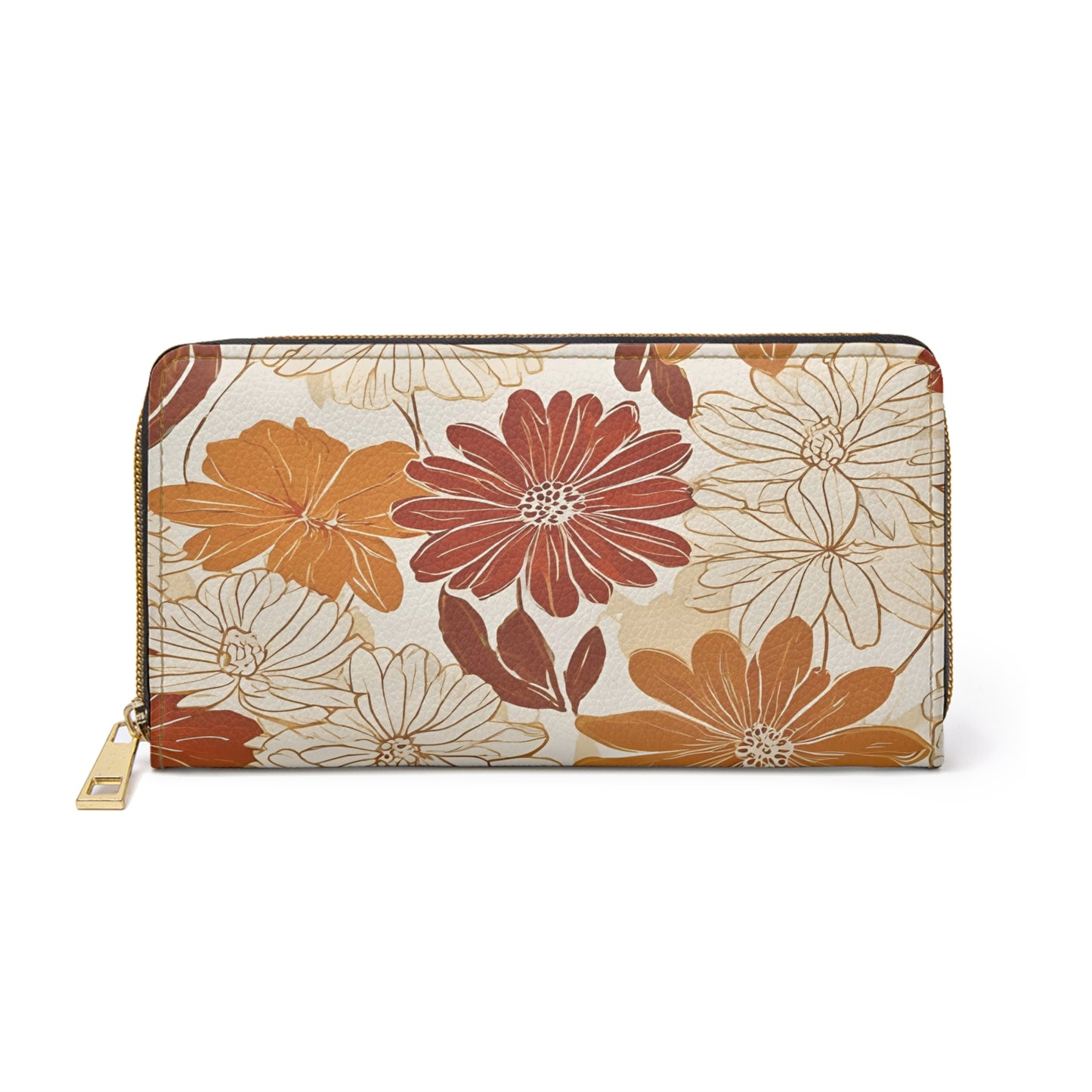 Women's Wallet - Chic, Botanical Earth Toned Vegan Wallet