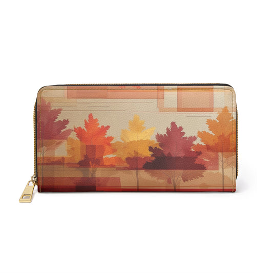 Women's EchoAutumn Wallet –  Bold Fall Print Vegan Wallet