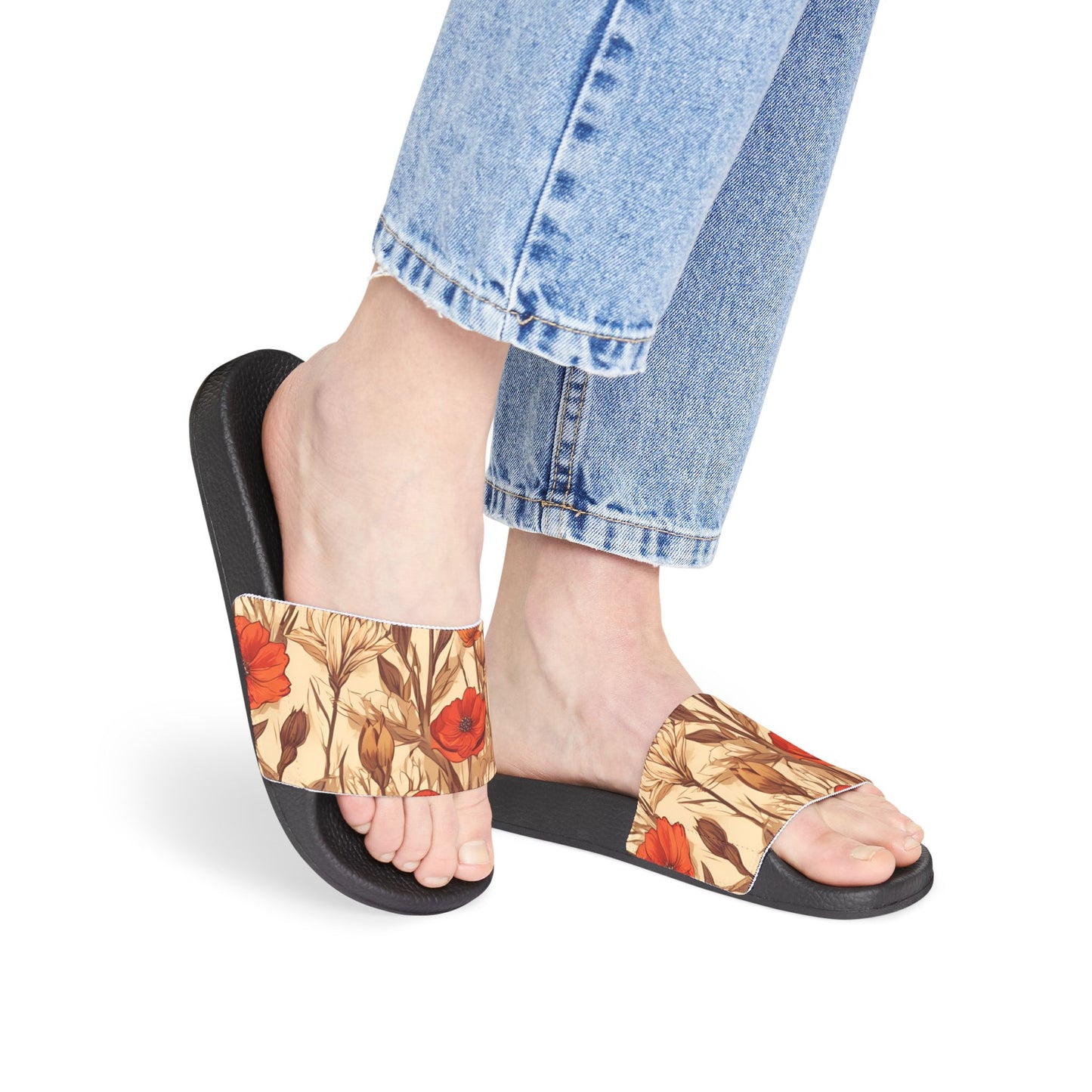 Spring/Summer Women's Botanical Removable-Strap Sandals for Summer Fun, Comfortable Slide Sandals, Beach Footwear, Casual Outdoor Sandals, Travel Ready [...]