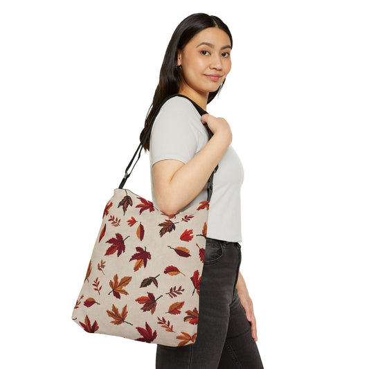 Autumn Leaflore Adjustable Tote Bag  – Native-Inspired Bag For Women