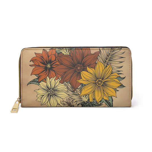 Women's Botanical Wallet - Natural Beige
