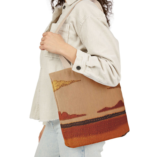 Bohemian Sunset Small Tote Bag, Great for Shopping, Beach Days, Gifts, Festivals, and Everyday Use