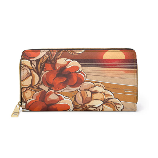 Women's Coastal Inspired Wallet - Sun-Kissed Botanical