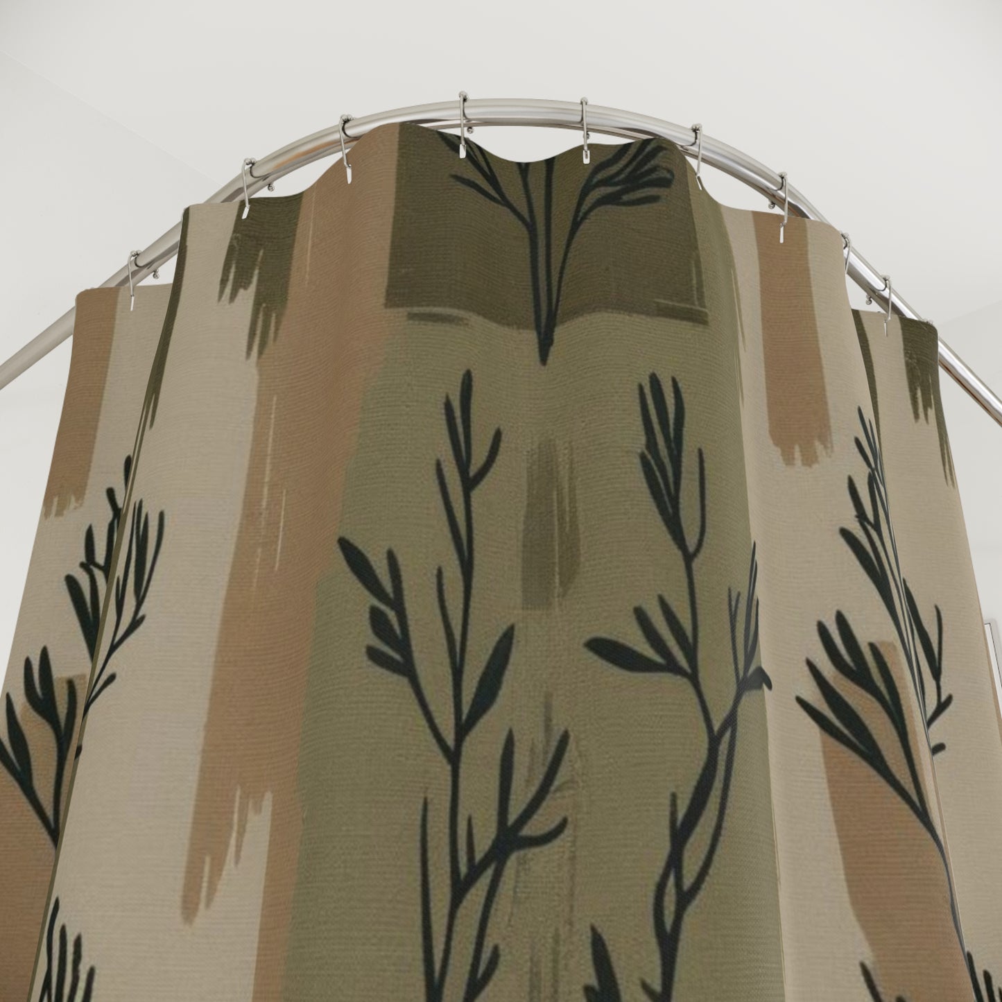 Shower Curtain with Leaf Design, Boho Bathroom Decor, Eco-friendly Home Accents, Gift for New Homeowners, Rustic [...]