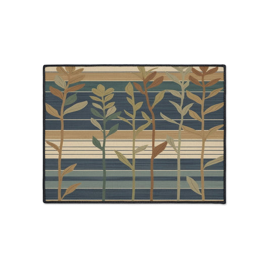 Stylish Heavy Duty Floor Mat - Elegant Floral Indoor/Outdoor Rug, Home Decor, Kitchen Mat, Entryway Welcome Mat, Durable Utility Mat