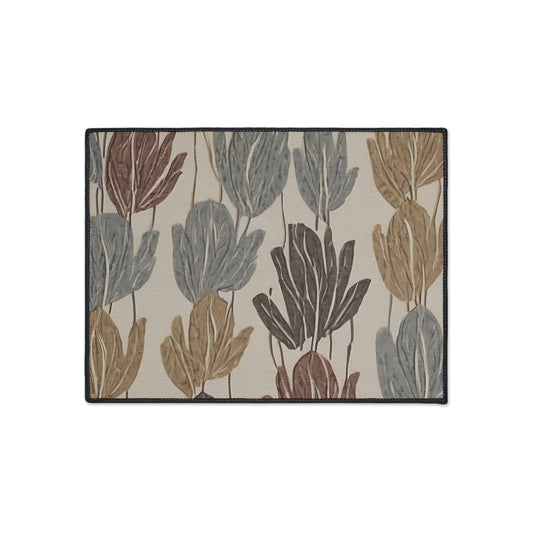Stylish Heavy Duty Floor Mat - Elegant Floral Indoor/Outdoor Rug, Home Decor, Kitchen Mat, Entryway Welcome Mat, Durable Utility Mat