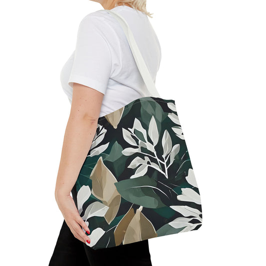 Autumn Leaf Pattern Abstract Tote Bag - Women's Reusable Shopping Bag
