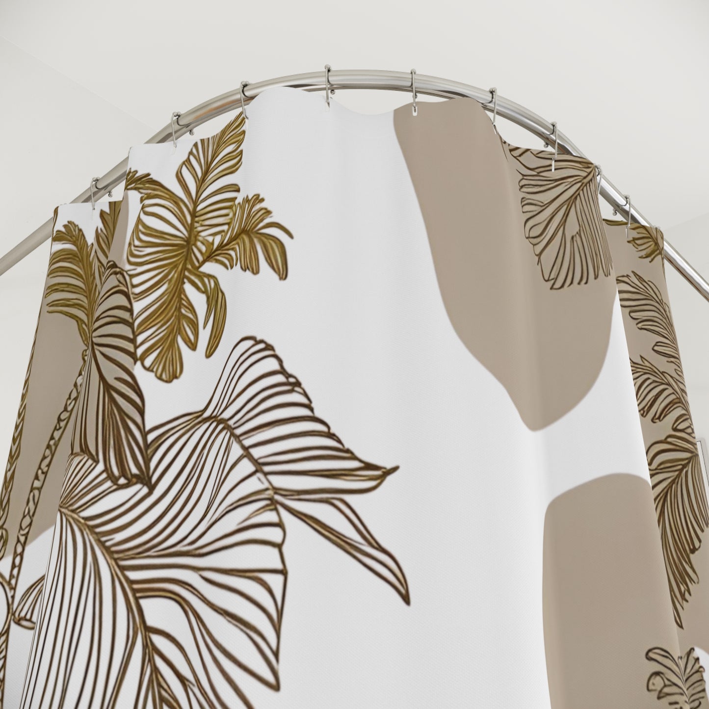 Natural Palms Shower Curtain with Leaf Design, Boho Bathroom Decor, Eco-friendly Home Accents, Gift for New Homeowners, Rustic [...]